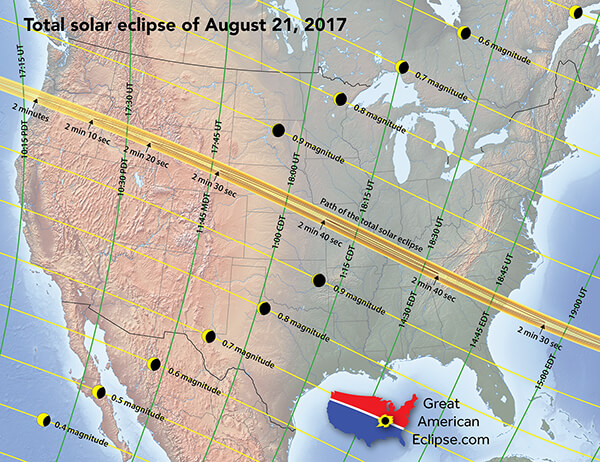 Ruskin Ga Eclipse Map