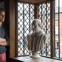 Forest Wallace takes in the history at the Shakespeare Birthplace.