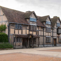 William Shakespeare's birthplace in Stratford-upon-Avon, England.