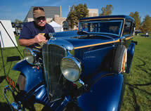 Photo of George Gajdos and the Rockne car by Matt Cashore