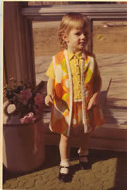 Paige Wiser at age 3 in Pucci knock-off