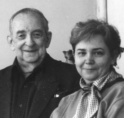 Nikolai Nikoladze and his wife, Zinaida Leonidovna Polievktova-Nikoladze, in 1987