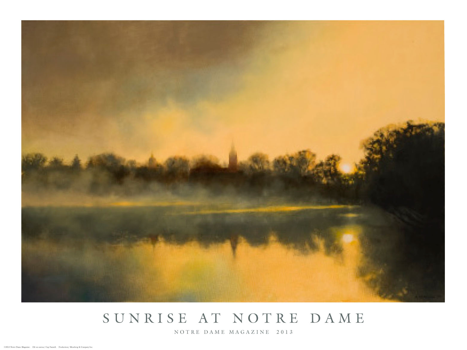 Sunrise at Notre Dame, artwork by Cap Pannell