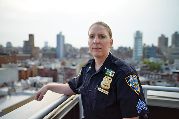 The daughter of a cop, O’Connor tried other careers before joining the force, photo by Antonio Bolfo