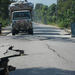 Dr.Towle on the road to villages, looking for the injured who could not get to Leogane.