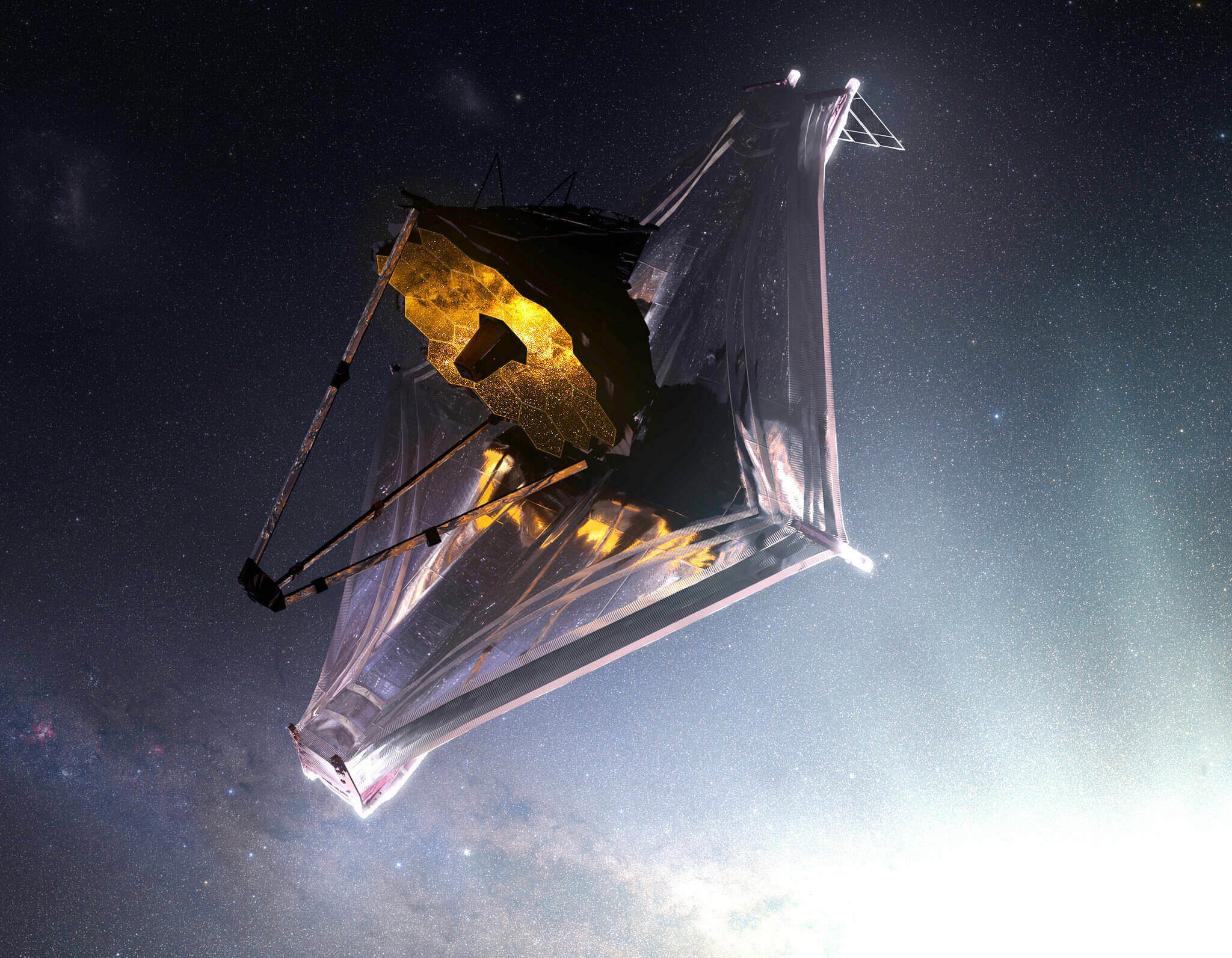 Webb Telescope Rendering