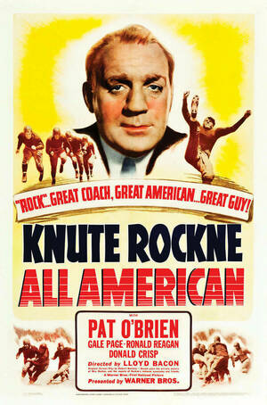 Schmuhl Knute Rockne All American 1940 Poster