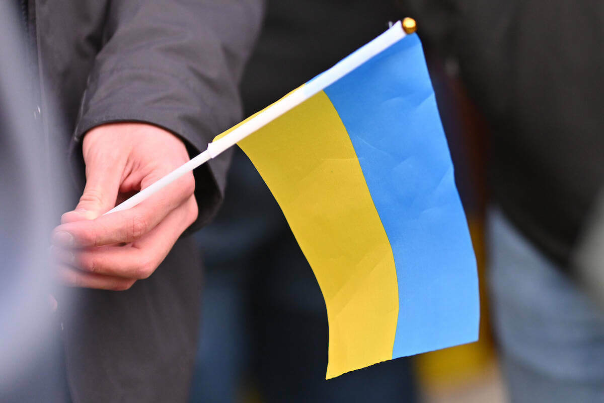Ukraine Student Rally Flag