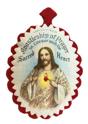 Columba Sacred Heart Badge Copyright 1915