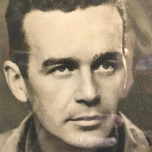 A photographic portrait of Bernard Cullen during his Army service in World War II.